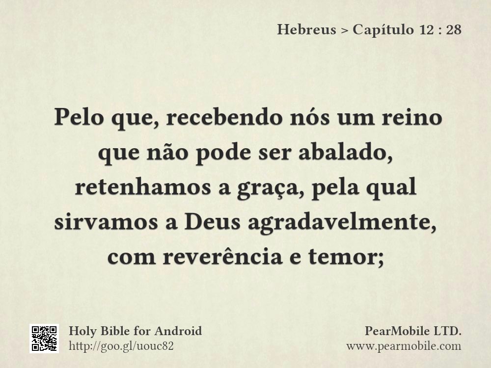 Hebreus, Capítulo 12:28